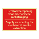 Luchttoevoeropening voor mechanische rookafzuiging /.../ - Supply air opening for mechanical smoke /.../