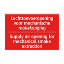 Luchttoevoeropening voor mechanische rookafzuiging /.../ - Supply air opening for mechanical smoke /.../