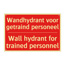 Wandhydrant voor getraind personeel - Wall hydrant for trained personnel