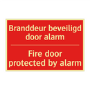 Branddeur beveiligd door alarm - Fire door protected by alarm