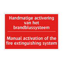 Handmatige activering van het brandblussysteem /.../ - Manual activation of the fire extinguishing /.../