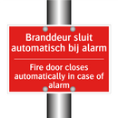 Branddeur sluit automatisch bij alarm - Fire door closes automatically in case of /.../