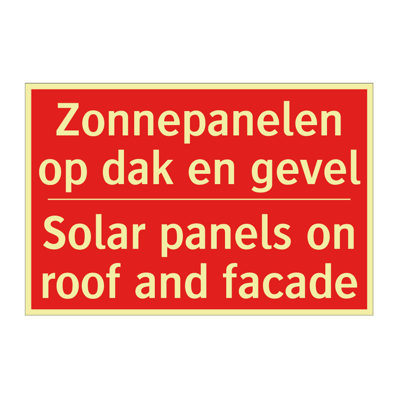 Zonnepanelen op dak en gevel - Solar panels on roof and facade