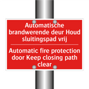 Automatische brandwerende deur Houd sluitingspad /.../ - Automatic fire protection door Keep closing /.../