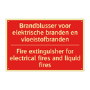 Brandblusser voor elektrische branden en /.../ - Fire extinguisher for electrical fires and /.../