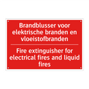 Brandblusser voor elektrische branden en /.../ - Fire extinguisher for electrical fires and /.../