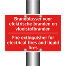 Brandblusser voor elektrische branden en /.../ - Fire extinguisher for electrical fires and /.../