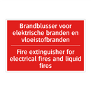 Brandblusser voor elektrische branden en /.../ - Fire extinguisher for electrical fires and /.../