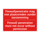 Firewallpenetratie mag niet plaatsvinden /.../ - Firewall penetration must not occur without /.../
