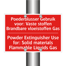 Poederblusser Gebruik voor: Vaste stoffen /.../ - Powder Extinguisher Use for: Solid materials /.../