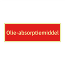 Olie-absorptiemiddel