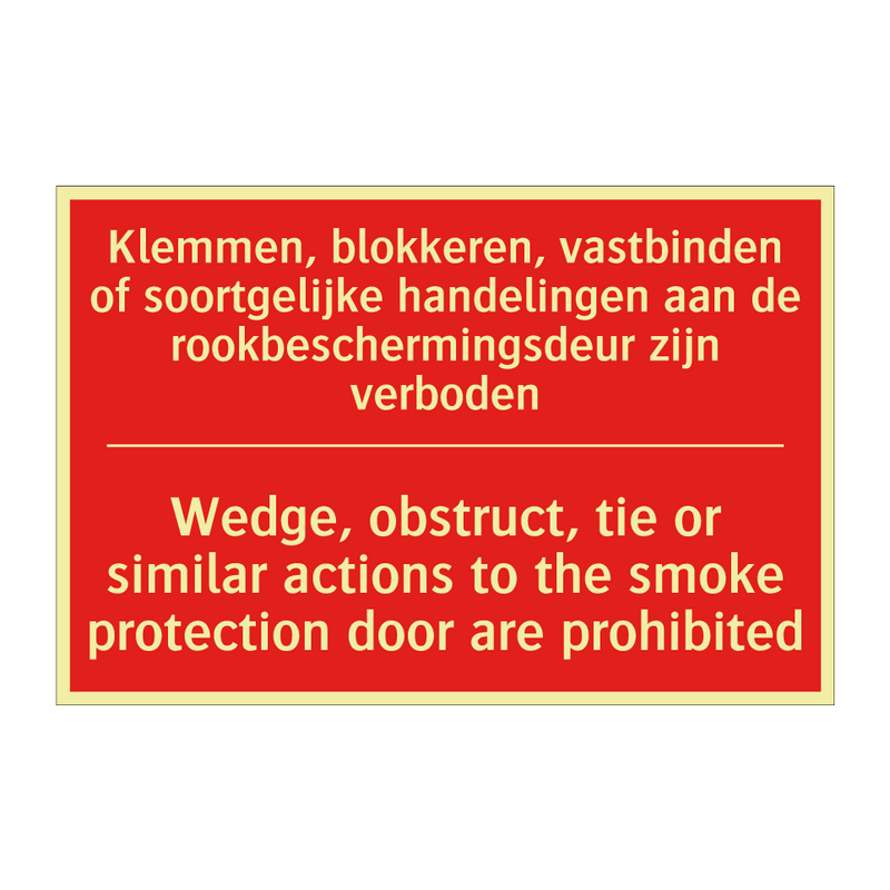 Klemmen, blokkeren, vastbinden of soortgelijke /.../ - Wedge, obstruct, tie or similar actions /.../