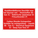 Kooldioxideblusser Geschikt voor het blussen /.../ - Carbon Dioxide Extinguisher Suitable for /.../