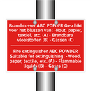 Brandblusser ABC POEDER Geschikt voor het /.../ - Fire extinguisher ABC POWDER Suitable for /.../