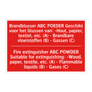 Brandblusser ABC POEDER Geschikt voor het /.../ - Fire extinguisher ABC POWDER Suitable for /.../