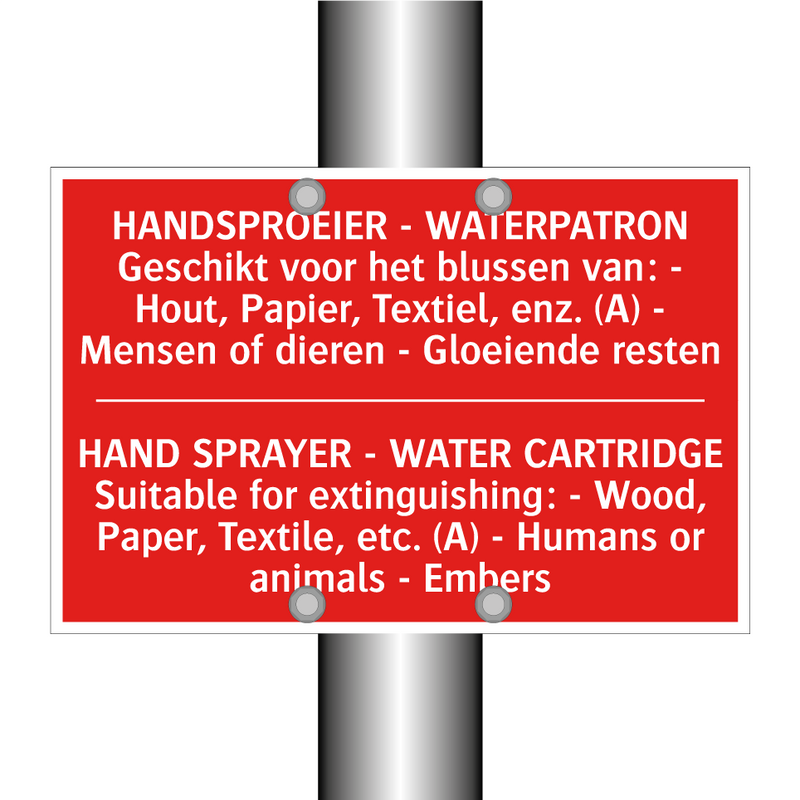 HANDSPROEIER - WATERPATRON Geschikt voor /.../ - HAND SPRAYER - WATER CARTRIDGE Suitable /.../