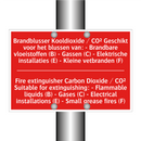 Brandblusser Kooldioxide / CO² Geschikt /.../ - Fire extinguisher Carbon Dioxide / CO² Suitable /.../