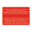 Instructies voor brandslang Bij het inschakelen /.../ - Instructions for fire hose When you turn /.../