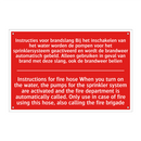 Instructies voor brandslang Bij het inschakelen /.../ - Instructions for fire hose When you turn /.../
