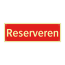 Reserveren