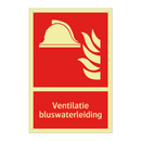 Ventilatie bluswaterleiding