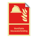 Ventilatie bluswaterleiding