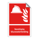 Ventilatie bluswaterleiding
