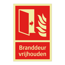 Branddeur vrijhouden