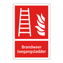 Brandweer toegangsladder