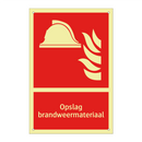 Opslag brandweermateriaal