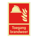 Toegang brandweer