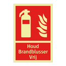 Houd Brandblusser Vrij