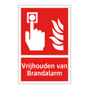 Vrijhouden van Brandalarm