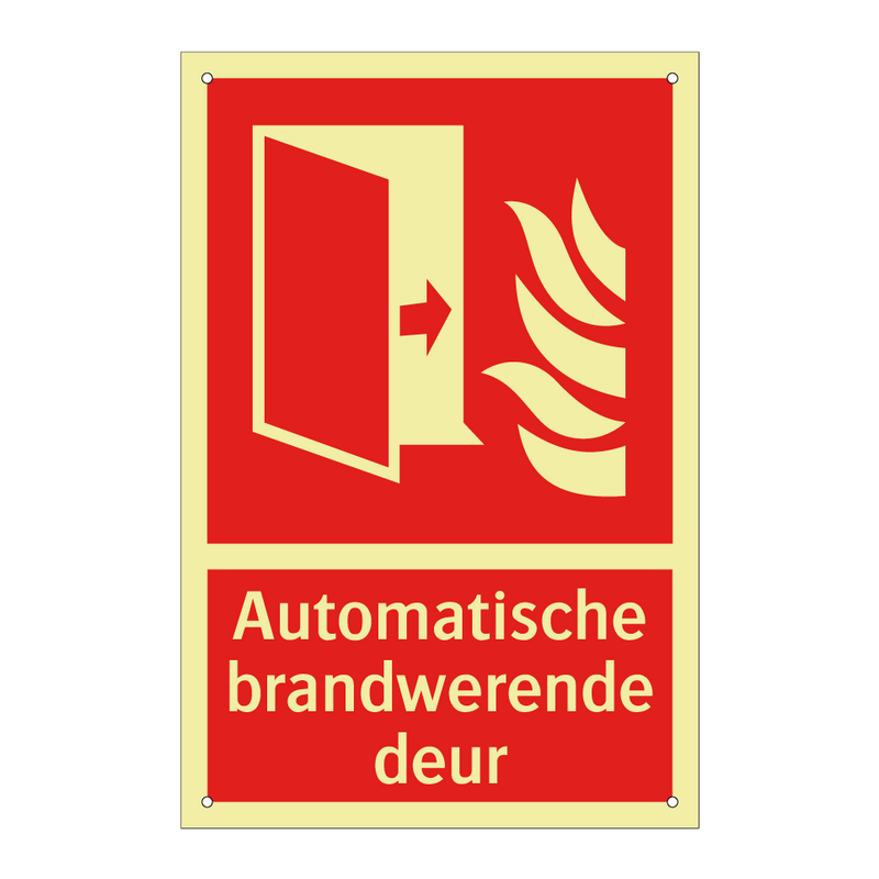 Automatische brandwerende deur