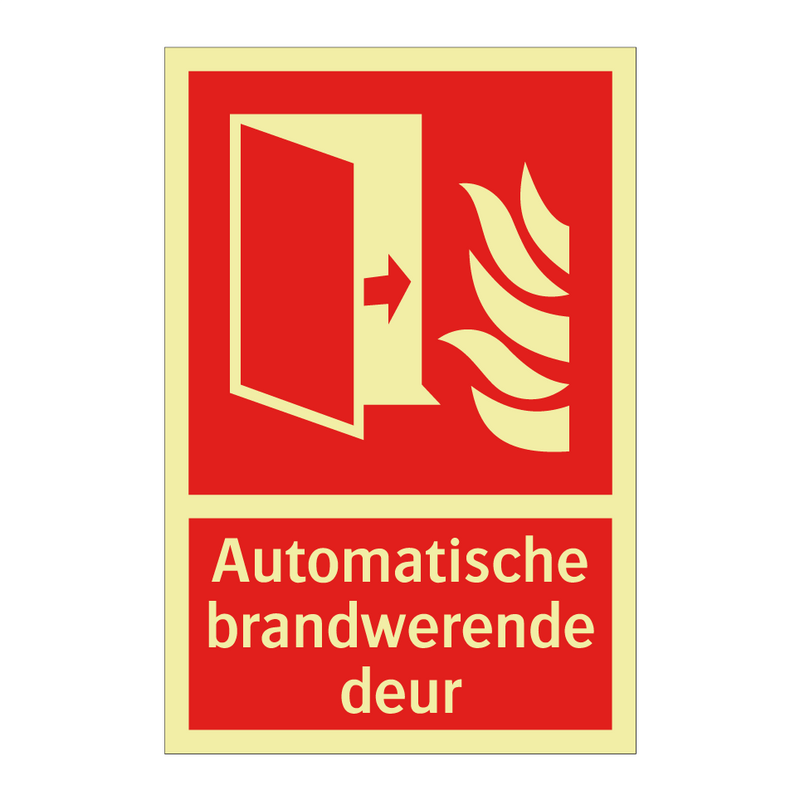 Automatische brandwerende deur