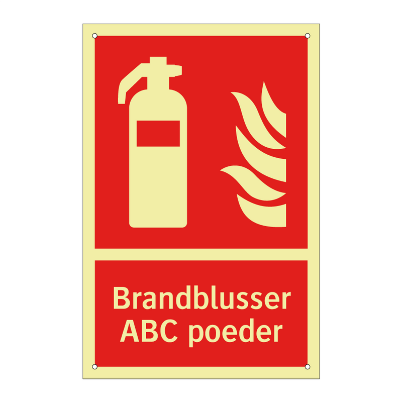 Brandblusser abc poeder