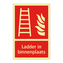 Ladder in binnenplaats