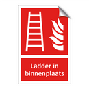 Ladder in binnenplaats