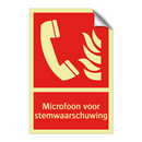Microfoon voor stemwaarschuwing
