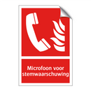Microfoon voor stemwaarschuwing