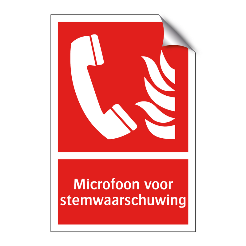 Microfoon voor stemwaarschuwing