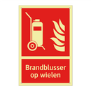 Brandblusser op wielen