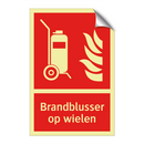 Brandblusser op wielen