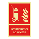 Brandblusser op wielen