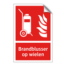 Brandblusser op wielen