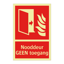 Nooddeur GEEN toegang