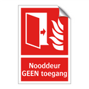 Nooddeur GEEN toegang