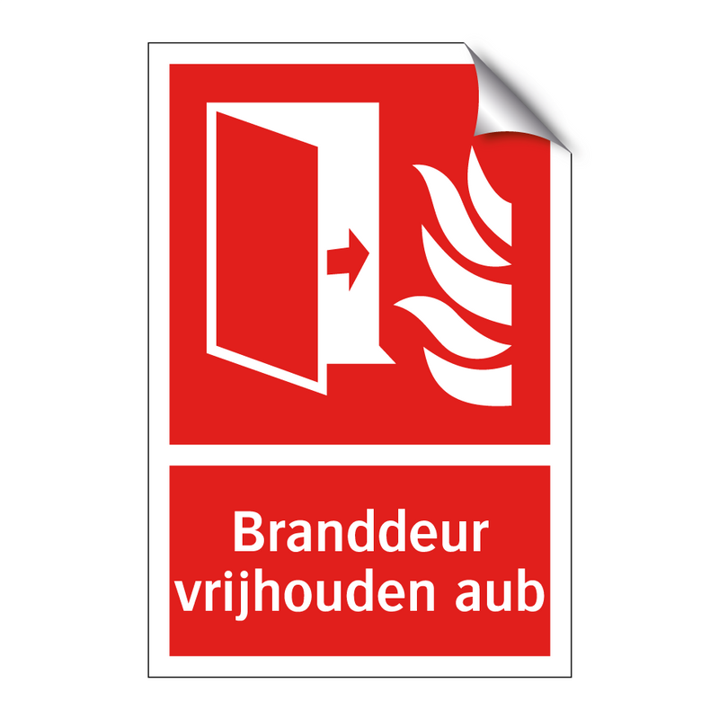 Branddeur vrijhouden aub