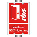 Nooddeur GEEN doorgang