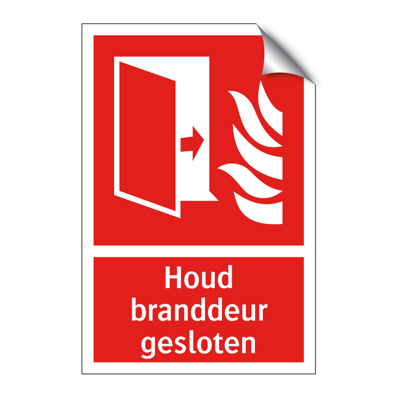 Houd branddeur gesloten